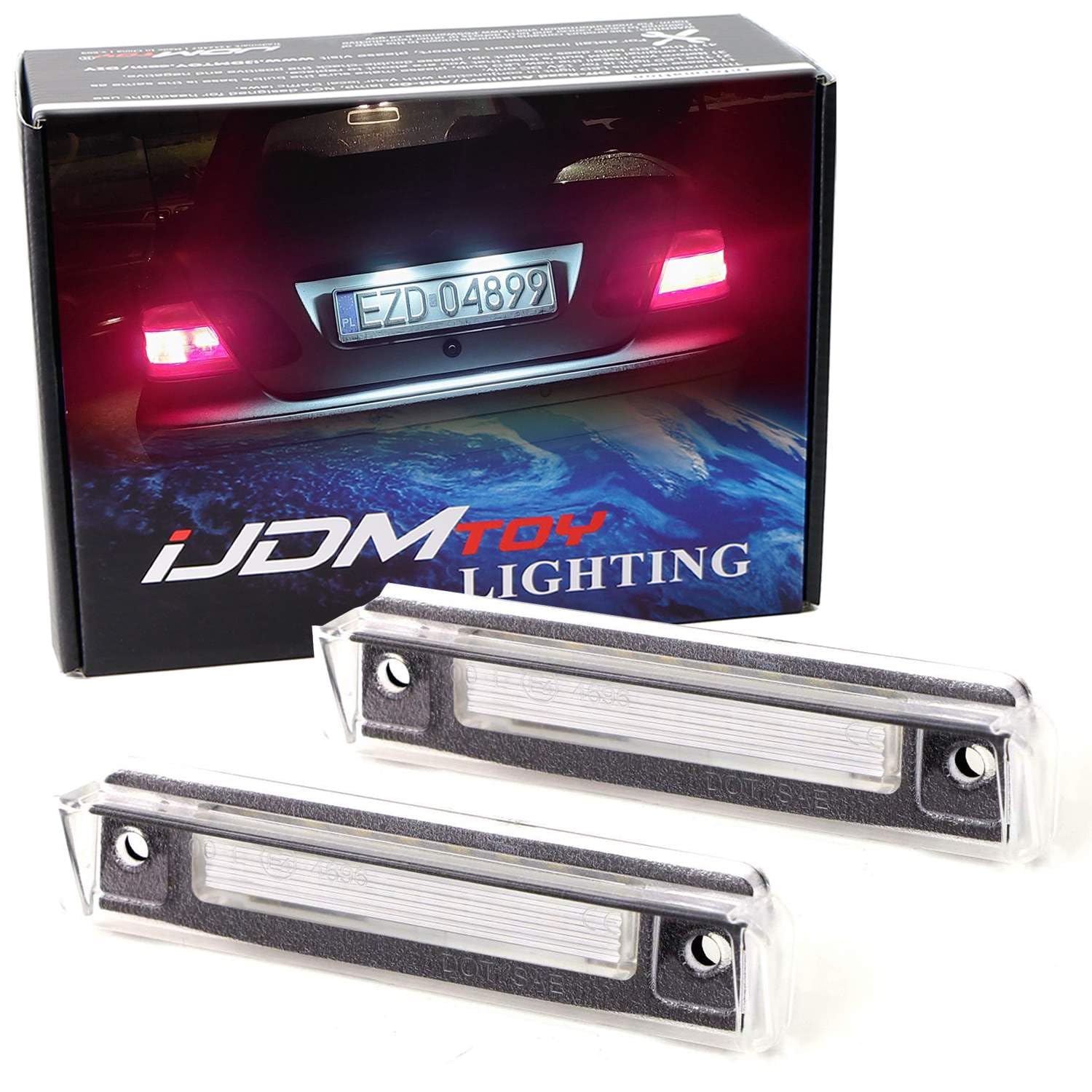 Amazon.com: iJDMTOY OEM-Fit 3W Full LED License Plate Light Kit